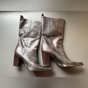 Antonio Melani Cassidy Leather Heel Boots- 10